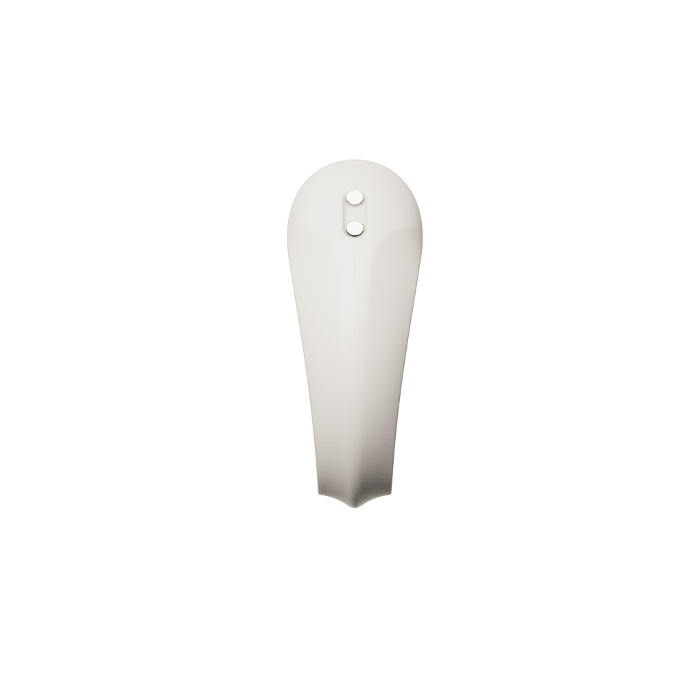 ZALO Apis Vibrating Couples Ring Ivory White showing smooth design and body-safe silicone material.