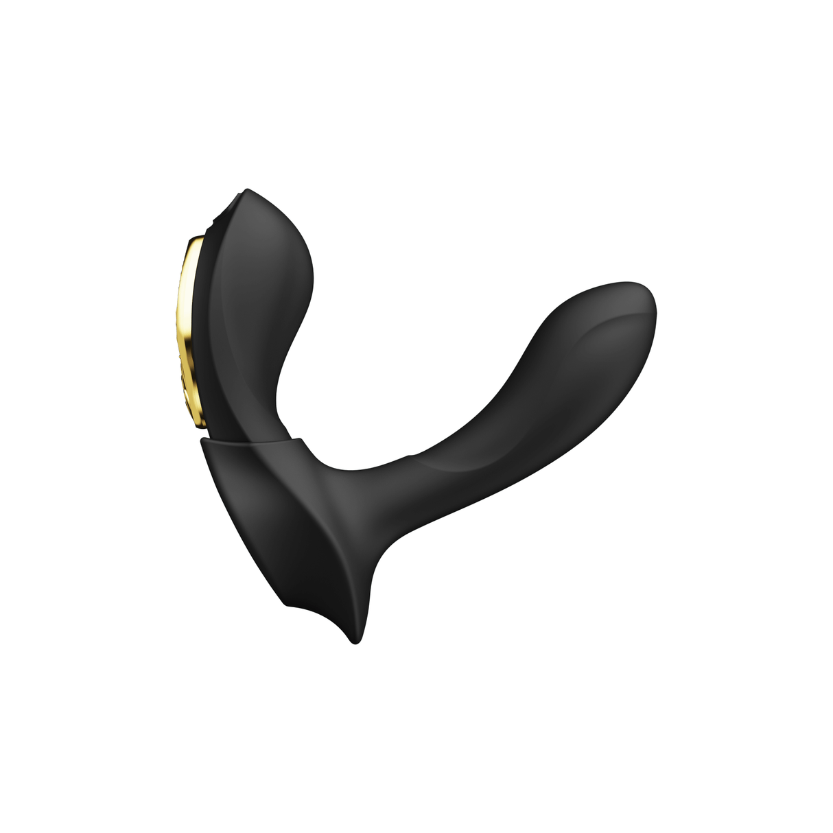 ZALO Aya Wearable Vibrator Obsidian Black ergonomic design with contoured shape for external and internal stimulation