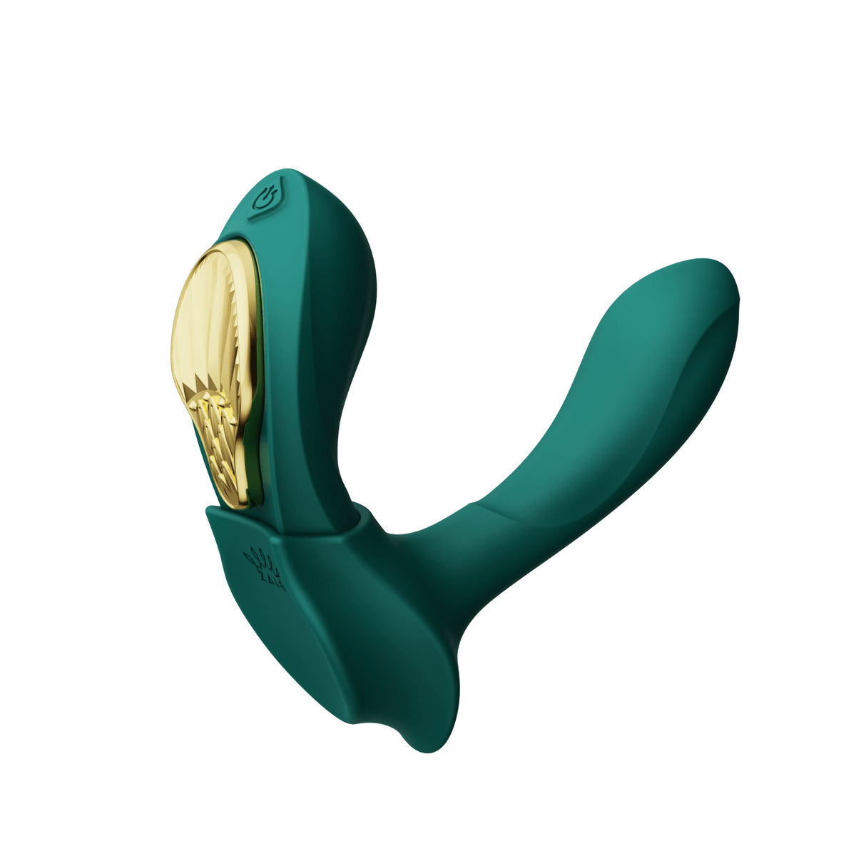 ZALO Aya Wearable Vibrator in Turquoise Green with ergonomic design for versatile external and deep internal stimulation.