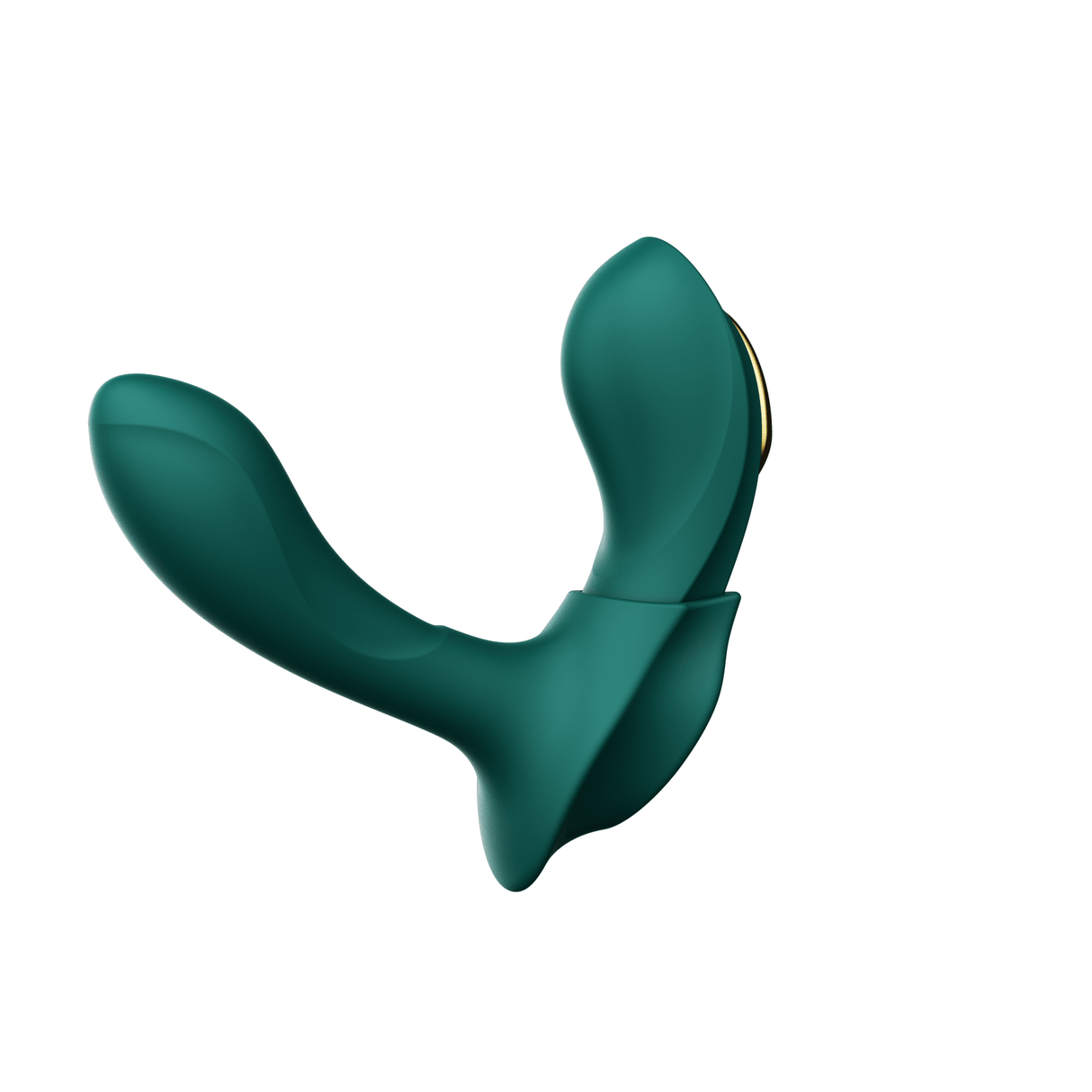 ZALO Aya Wearable Vibrator Turquoise Green ergonomic design offers comfortable external and internal stimulation with removable silicone attachment