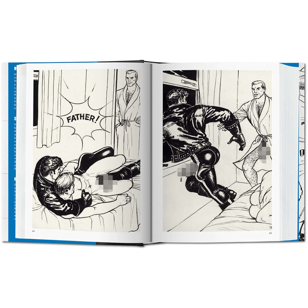 Tom of Finland The Complete Kake Comics featuring iconic artwork from the hardcover edition.