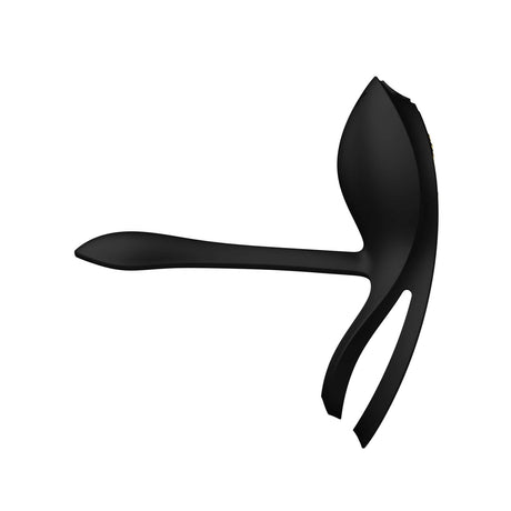 ZALO Bayek Vibrating Couples Ring in Obsidian Black with Ergonomic Design and Soft Silicone for Enhanced Sexual Pleasure