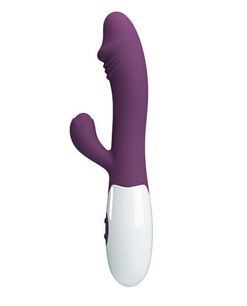 Pretty Love Snappy Rabbit Purple dual stimulator for G-spot and clitoral pleasure.
