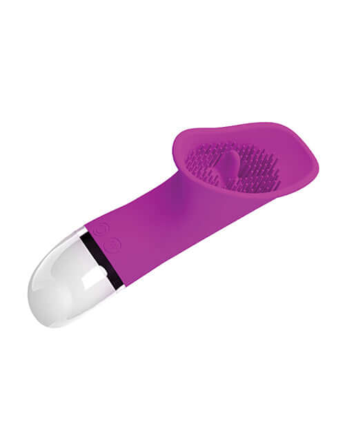 Pretty Love Rudolf Licker 30 Functions Vibrator Fuchsia with textured head and flexible design for targeted vibrations.