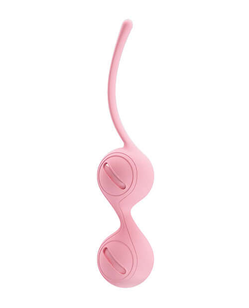 Pretty Love Kegel Tighten Up Coral silicone kegel balls designed for intimate strengthening and stimulation.