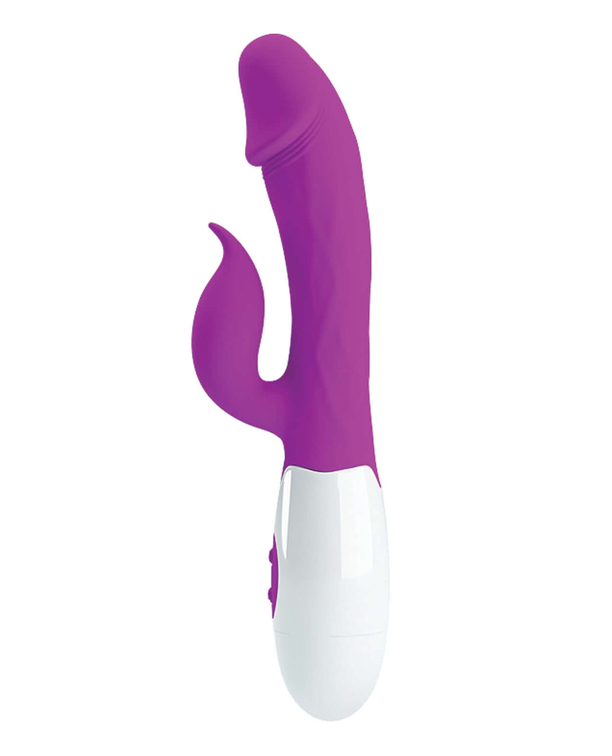 Pretty Love Peter 30 Function Rabbit Fuchsia in vibrant purple, designed for dual stimulation with 30 vibration modes.