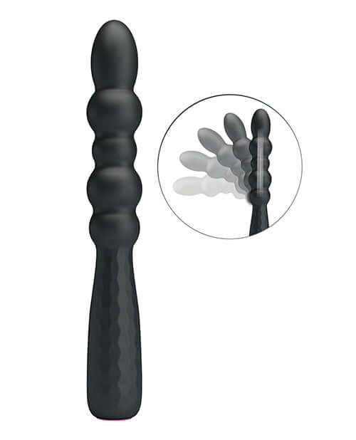 Pretty Love Mr Play Vibrating Anal Plug, black luxury vibrating anal plug with 12 vibration modes.