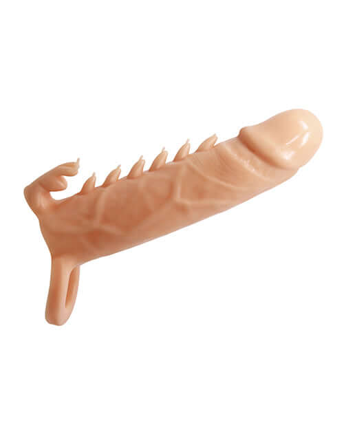 Pretty Love Emmitt 6.3 inch Penis Sleeve Ivory, designed for enhanced erection and satisfaction.