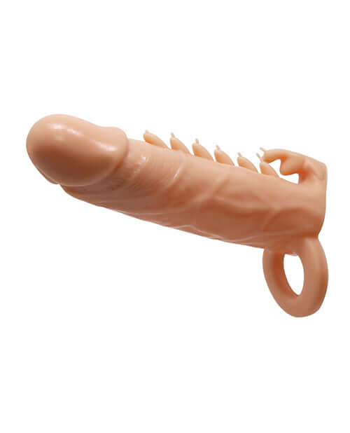 Pretty Love Emmitt 6.3 inch Penis Sleeve Ivory for enhanced erection and satisfaction.