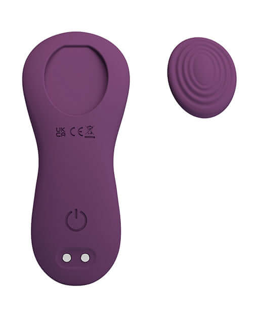 Pretty Love Mane Magnetic App-Controlled Panty Vibe Purple, sleek design with dual motors for pleasure.