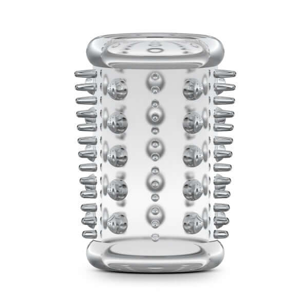 Blush Stay Hard Cock Sleeve 03 Clear is a stretchy enhancement sleeve with textured surface for added stimulation.