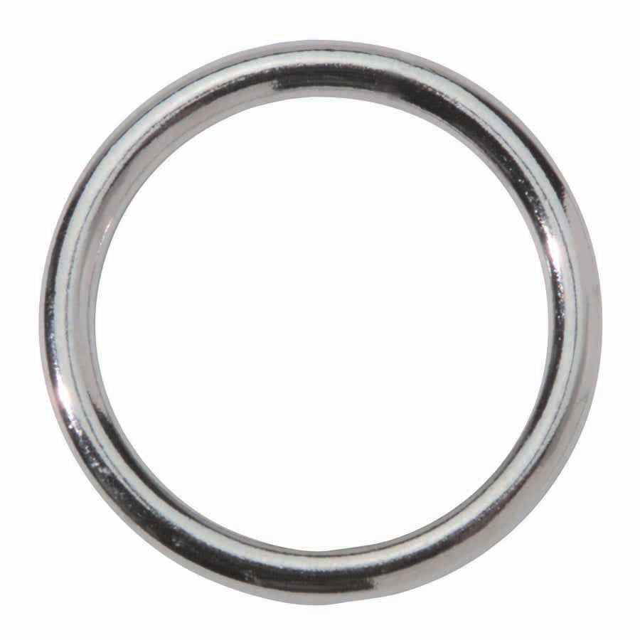 Spartacus 1-1/4 Inch Metal Cock Ring Nickel Silver showing a shiny, durable metal design for enhanced performance.
