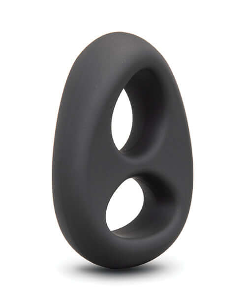 b-Vibe Flex Ring Eight Silicone Cock Ring showcasing an ergonomic figure-8 design for enhanced support and sensation.