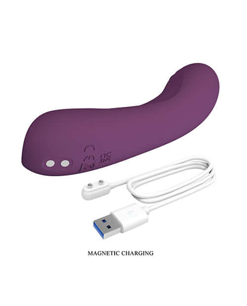 Pretty Love Extreme Series Powerful Vibration Lloyde with magnetic charging cable, ergonomic design, and silicone material.