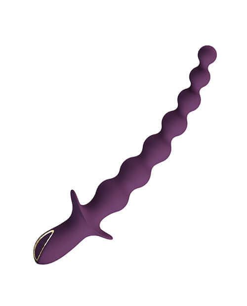 Pretty Love Extreme Series Powerful Vibration Rigdon - 10-inch vibrating anal toy in purple silicone.