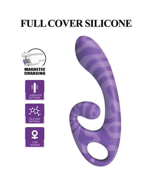 Pretty Love Sumner Rabbit Vibrator Purple with full cover silicone and ergonomic design for women.
