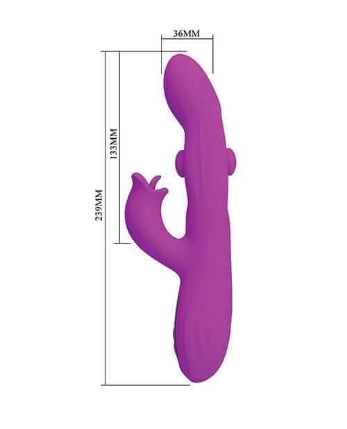 Pretty Love Yalanda G-Spot Rabbit Pink vibrator with LED display and dual stimulation.