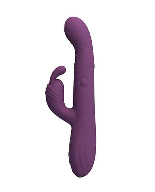 Pretty Love Dee Thumping Rabbit Purple personal massager with ergonomic design and sleek purple body.