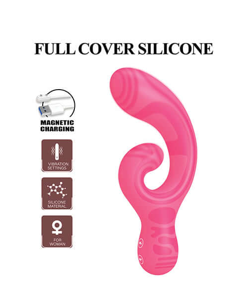 Pretty Love Verity Rabbit Vibrator Hot Pink with ergonomic design and silicone material for women.