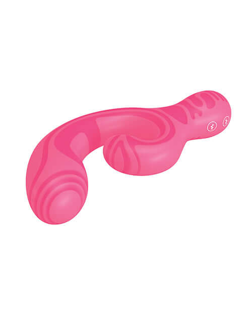 Pretty Love Verity Rabbit Vibrator Hot Pink with ergonomic design and soft swirl pattern.