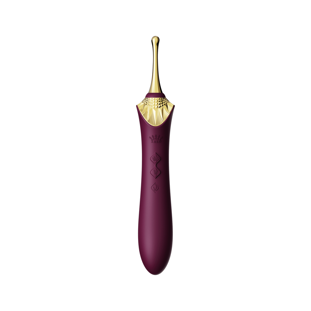 ZALO Bess 2 Velvet Purple Clitoral Massager with DirectPower technology and multiple head attachments for targeted and customizable pleasure