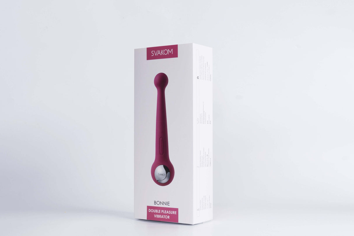 SVAKOM SVAKOM Bonnie Double Pleasure Vibrator Plum Red at $79.99