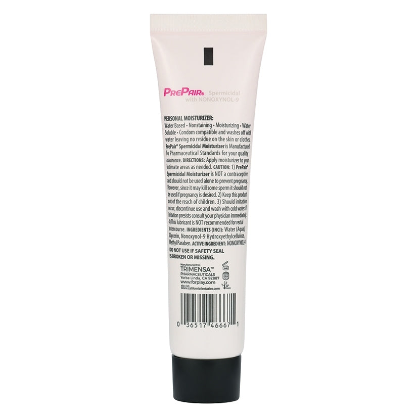 PrePair 1.25 Oz Water Based Lubricant Tube Bowl of 24 - Personal moisturizer, spermicidal, and water-soluble. Perfect for sensitive skin.