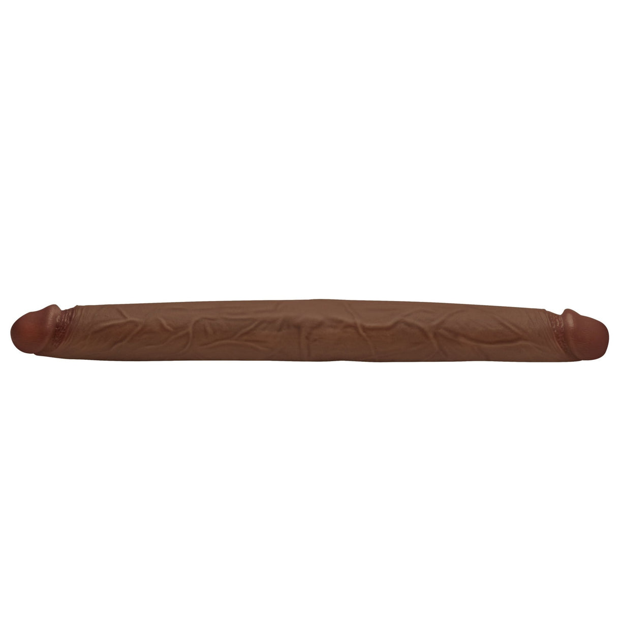 Jock Real Skin 17.75 Inches Double Dildo Dark designed for enhanced pleasure and double penetration experiences.