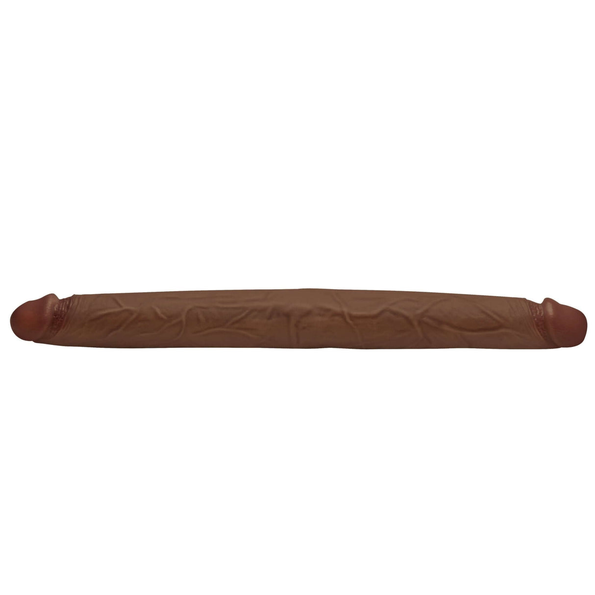 Jock Real Skin 17.75 Inches Double Dildo Dark designed for enhanced pleasure and double penetration experiences.