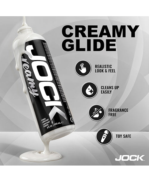 Curve Toys Jock Creamy Cum Hybrid Lubricant 8 oz - Image 4