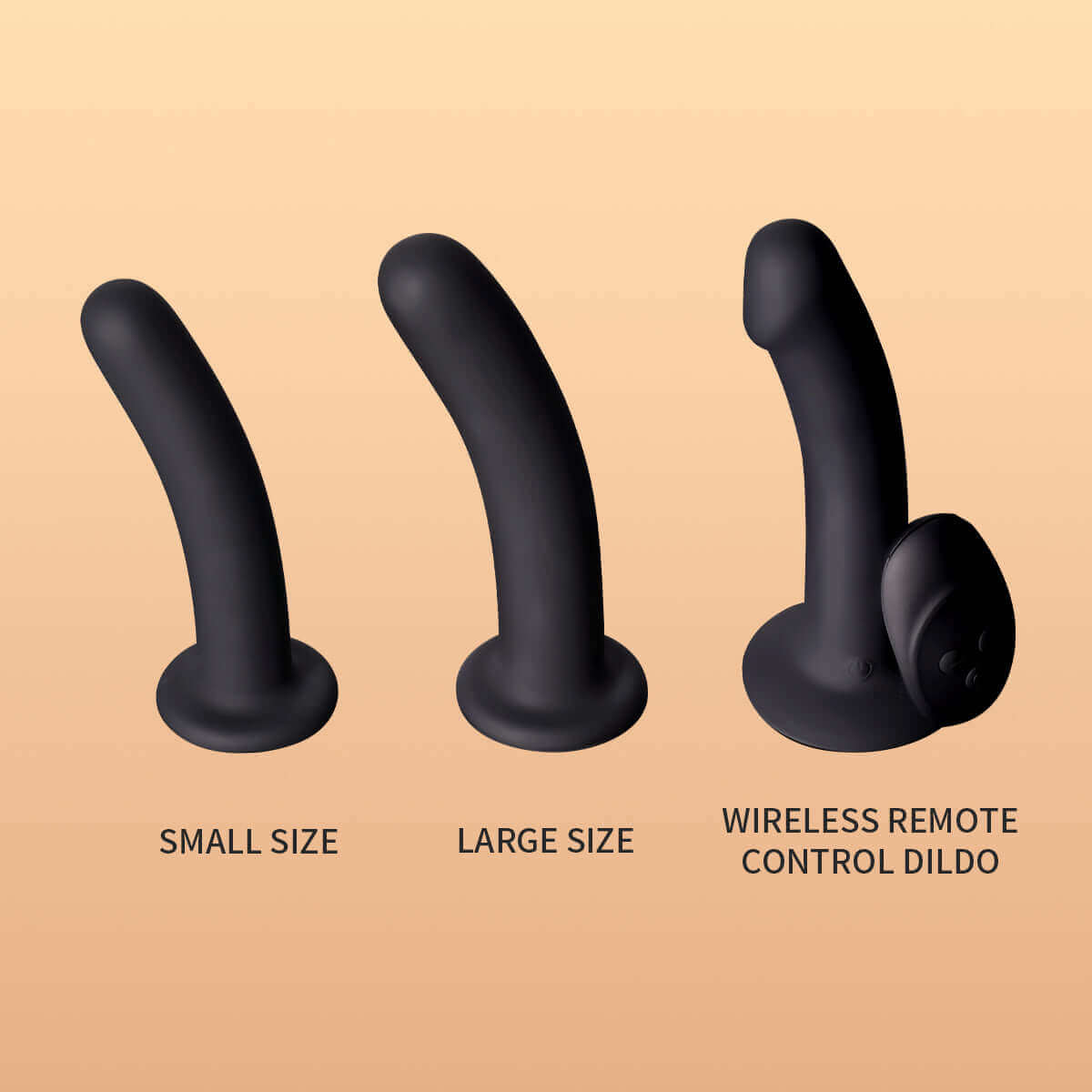 UPKO Strap-on Harness Kit with small, large, and wireless remote control dildo options.