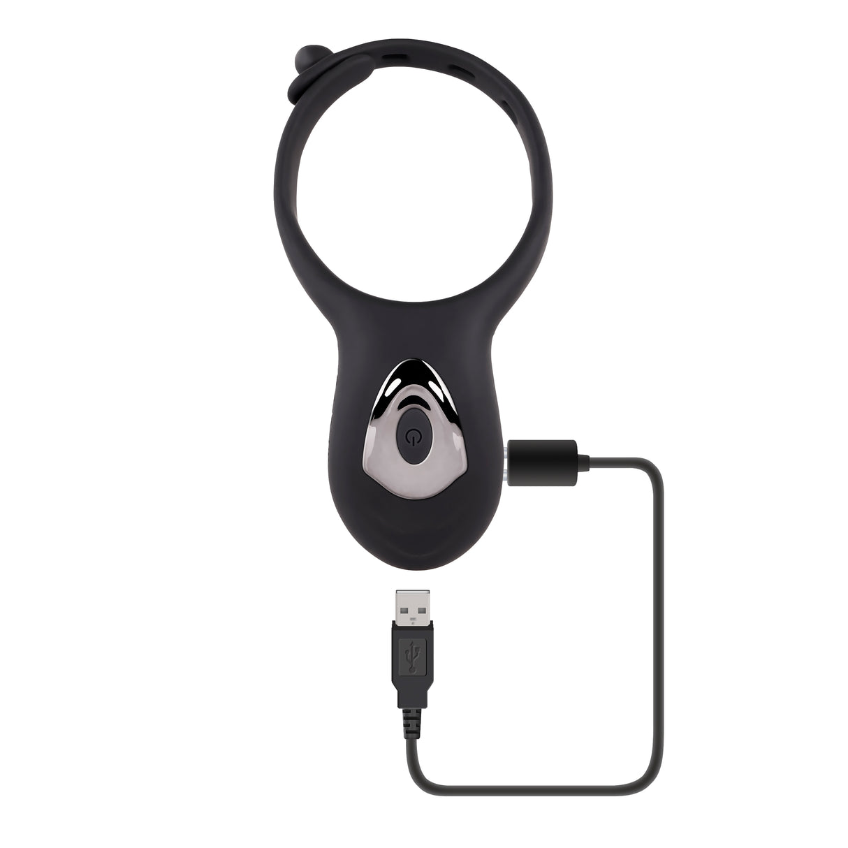 Zero Tolerance Mr Tickler Vibrating Cock Ring Black with adjustable girths and USB charging cable