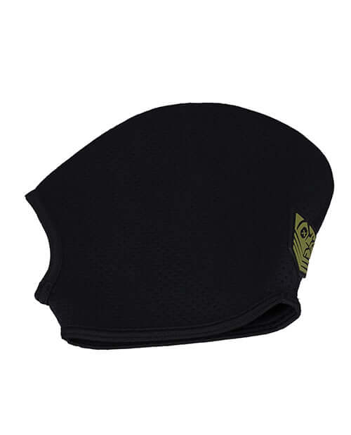 Fort Troff Black Ops Hood Large Black in perforated neoprene design for stealth and comfort.