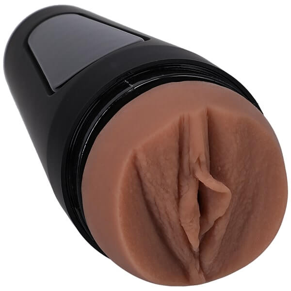 Main Squeeze lexi2legit Ultraskyn Pussy Stroker Caramel showing realistic internal texture and design.