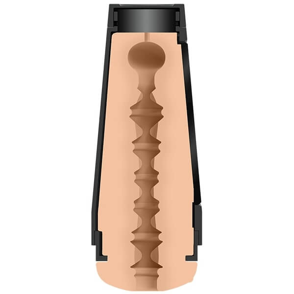 Main Squeeze Porn Star ms_puiyi Ultraskyn Pussy Stroker showing realistic internal design and structure.