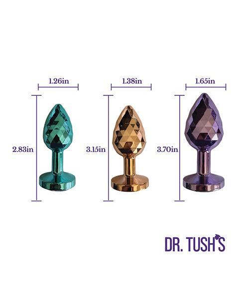 Dr Tush's Dragon Pearls Collection Anal Plug Set Metal - Image 3