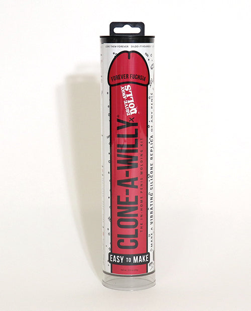 Clone-A-Willy x Drive Away Dolls Vibrating Forever Fuchsia DIY molding kit in Forever Fuchsia packaging
