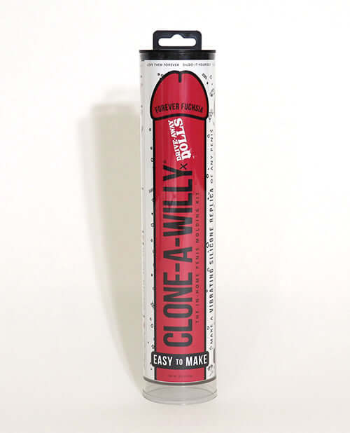 Clone-A-Willy x Drive Away Dolls Vibrating Forever Fuchsia DIY molding kit in Forever Fuchsia packaging