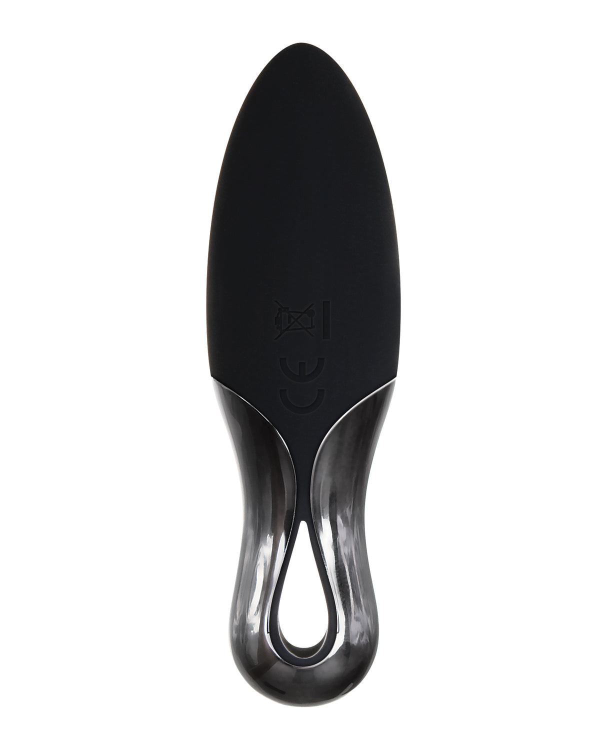 Evolved Teardrop Vibrator Black with sleek teardrop design and smooth tapered tip for pinpoint stimulation.