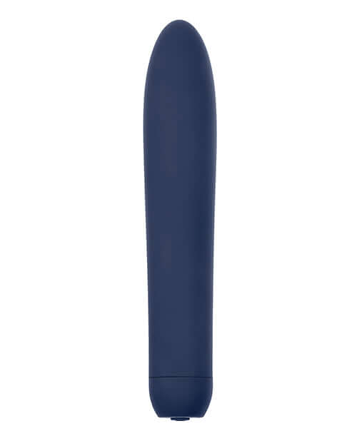 Evolved Straight Forward Vibrator Blue, a classic and smooth blue vibrator for targeted stimulation.