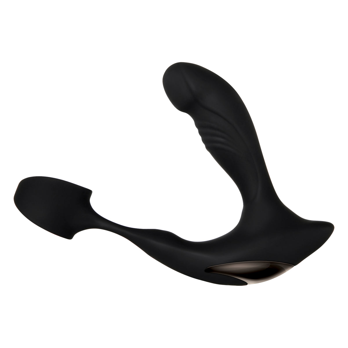 Zero Tolerance Strapped & Tapped Prostate Massager Black, designed for prostate and penis stimulation with vibrations.