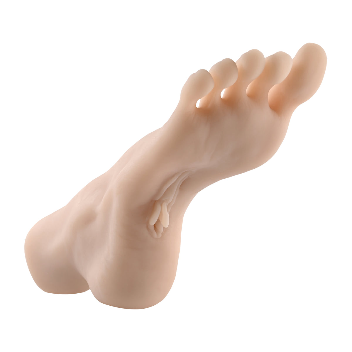 Zero Tolerance Pussy Footin Foot Stroker Vanilla with realistic toes and curved arch for foot fetish satisfaction.