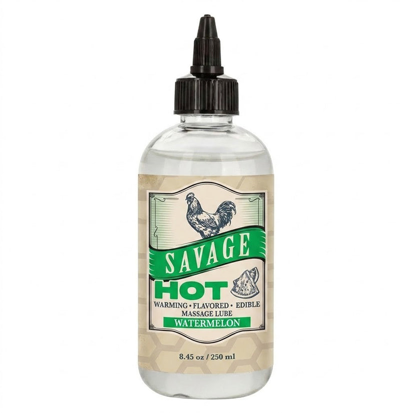 Savage Sex Sauce Hot Warming Massage Lube Watermelon 8.45 Oz