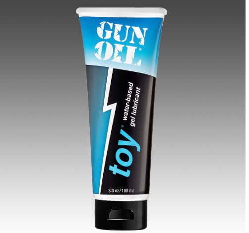 Gun Oil H2o Water-based Gel Lubricant 3.3 Oz tube showcasing its quality and design for enhanced intimate experiences.