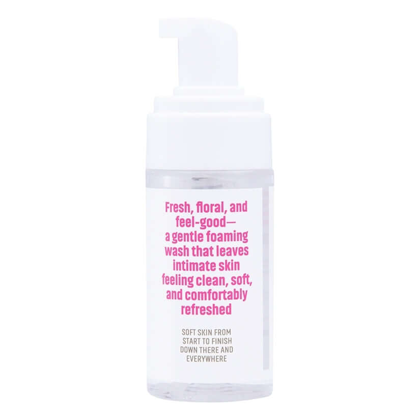 Coochy Fab Fresh Intimate Foaming Cleanser Peony 4 Oz in a bottle, offering gentle and refreshing intimate hygiene.