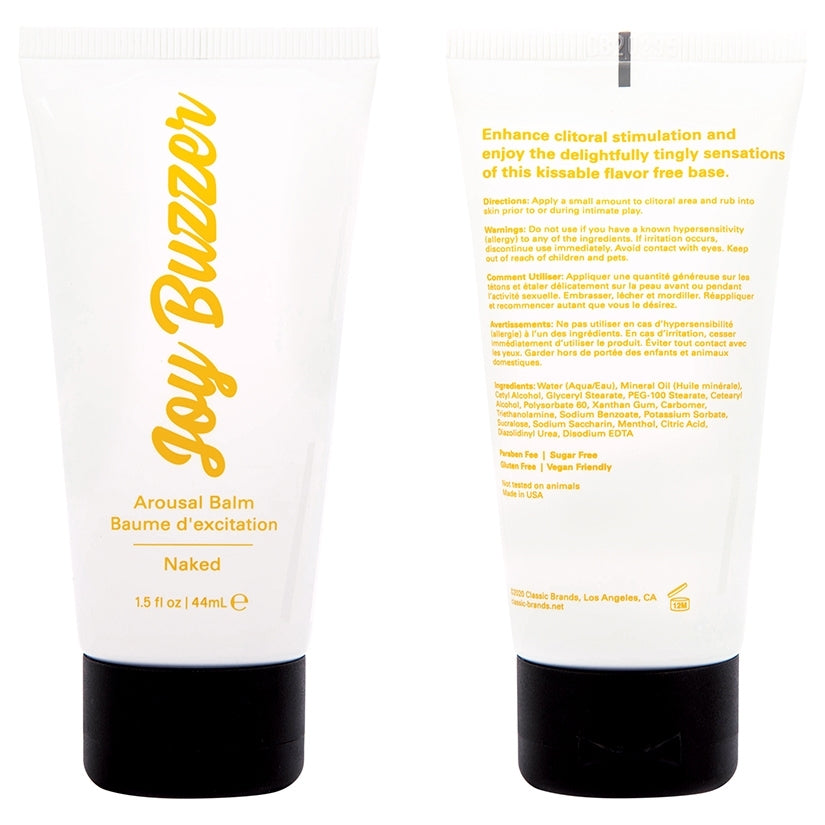 Joy Buzzer Arousal Balm Naked 1.5 Oz