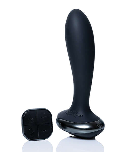 Hot Octopuss PleX with Flex Butt Plug Black featuring double motors and a flexible base.