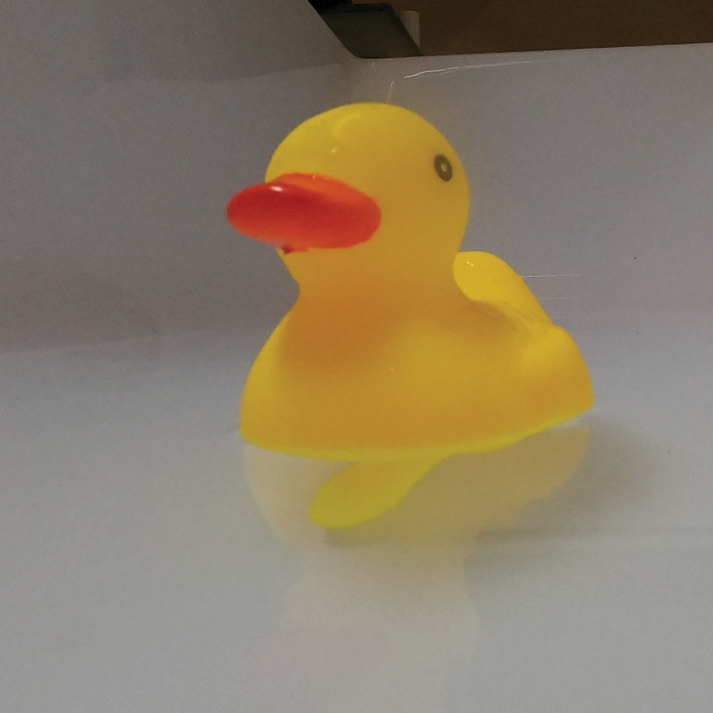Hott Products Duck With A Dick Rubber Bath Novelty bright yellow rubber duck with a playful design.