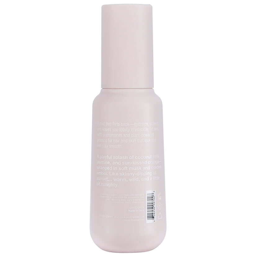 Simply Sexy Pheromone Hair & Body Mist Skinny Dip 3.35 Oz bottle featuring a sleek design.