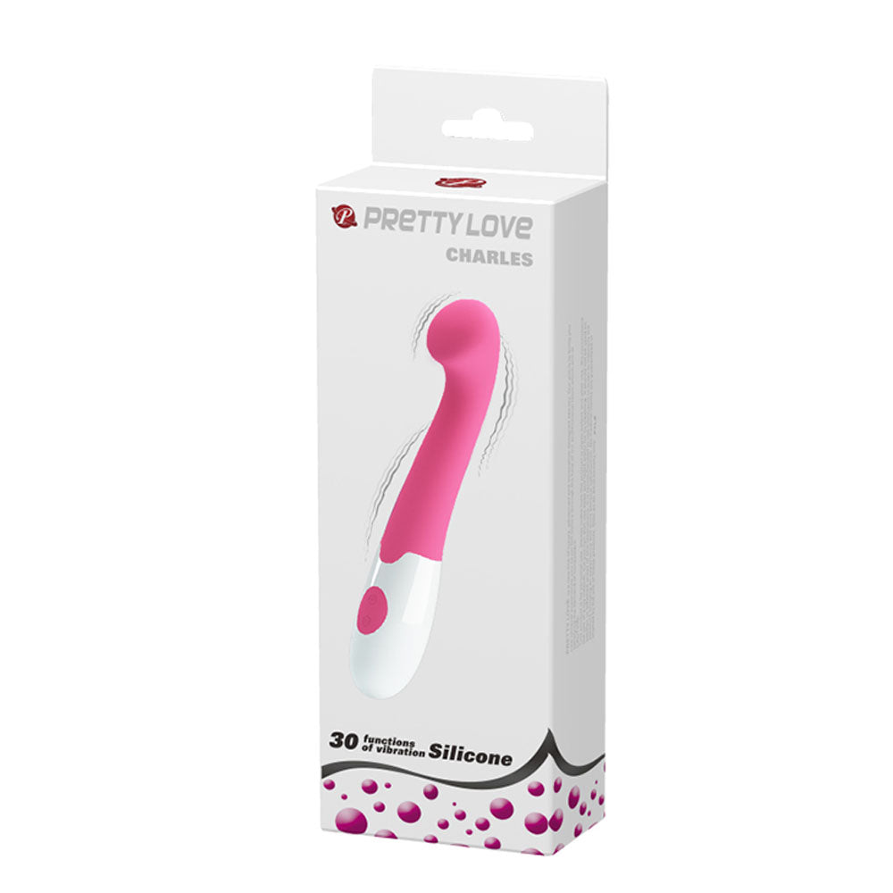 Pretty Love Charles 30 Function Silicone Vibrator Pink - Image 2